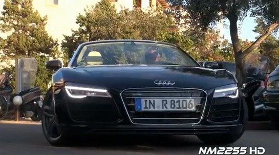 R8 facelift at 2013 Audi R8 Facelift Caught On Video