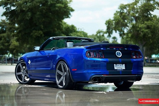 Shelby GT500 Convertible Vossen 1 at Shelby GT500 Convertible with Vossen Wheels