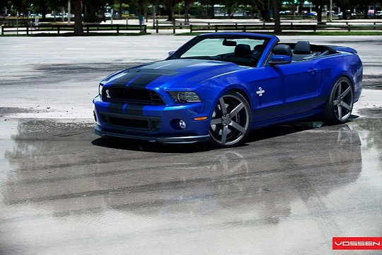 Shelby GT500 Convertible Vossen 2 at Shelby GT500 Convertible with Vossen Wheels