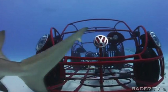 beetle shark cage at Video: Beetle Shark Cage Test Drive!