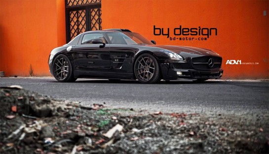 bydesign sls 1 at ByDesign Mercedes SLS with ADV1 Wheels