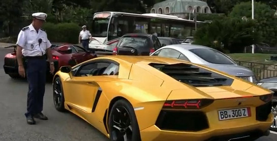 noisy lambos at Noisy Lamborghinis Get Pulled Over In Monaco