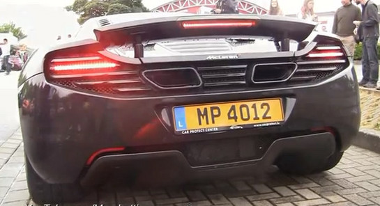 12c revving at McLaren MP4 12C Revs It Up For The Camera