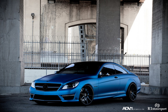 Mercedes CL63 on ADV1 Wheels 2 at Cool: Matte Blue Mercedes CL63 on ADV1 Wheels