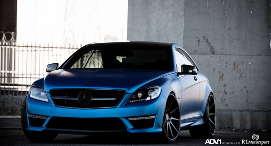 Mercedes CL63 on ADV1 Wheels 3 at Cool: Matte Blue Mercedes CL63 on ADV1 Wheels