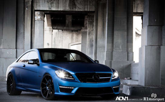 Mercedes CL63 on ADV1 Wheels 4 at Cool: Matte Blue Mercedes CL63 on ADV1 Wheels