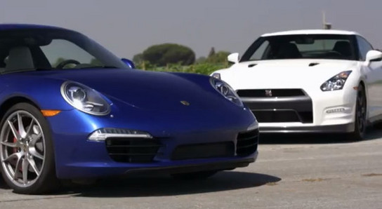 991 vs gtr at Video: Latest Porsche 911 vs Latest Nissan GTR