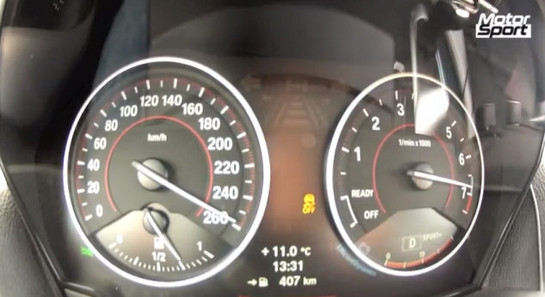 BMW M135i test at BMW M135i 0 260 km/h Test   Video
