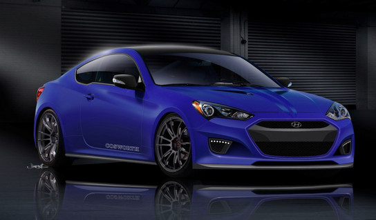Cosworth Front at Cosworth Hyundai Genesis Coupe for SEMA 2012