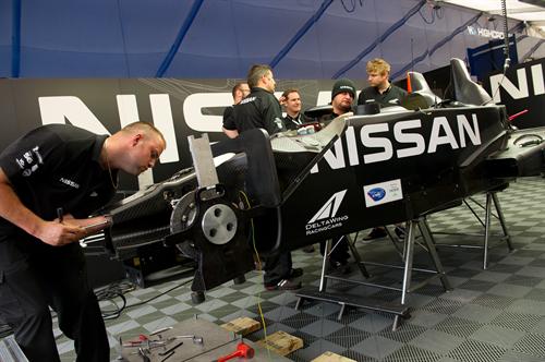 Nissan DeltaWing repaired 1 at Petit Le Mans: Nissan DeltaWing Repaired