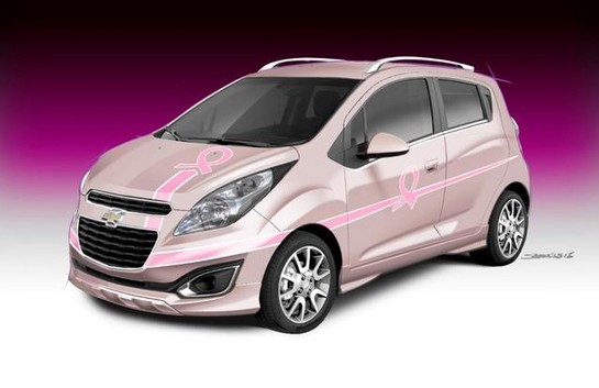 Spark PinkOut01 at 2012 SEMA: Chevrolet Sonic, Spark and Cruze 