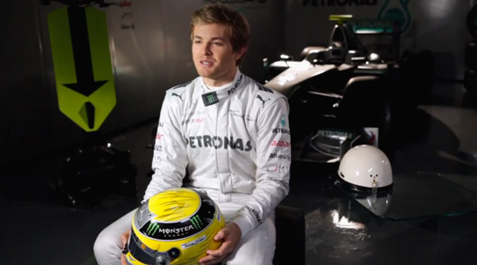 nico rosberg hemlet at Nico Rosberg Explains Formula One Helmet Technology