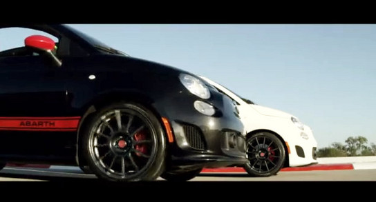 500 Abarth Cabrio teaser 2 at Fiat 500 Abarth Cabrio Teaser With Massa and Alonso