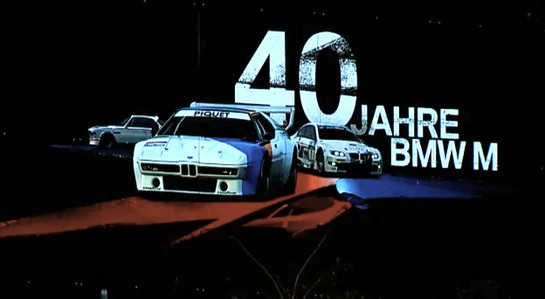 BMW M 40th Anniversary at Video: BMW M GmbH 40th Anniversary Tribute