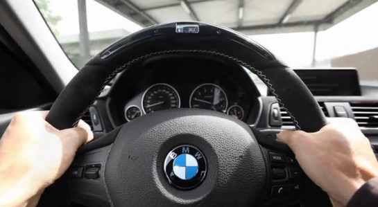 BMW M Performance Steering 1 at BMW M Performance Steering Wheel Explained In Video