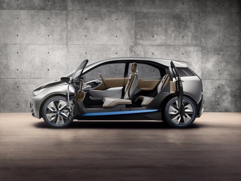 BMWi i3 Exterior Open at Plug In Hybrid BMW coming in 2013