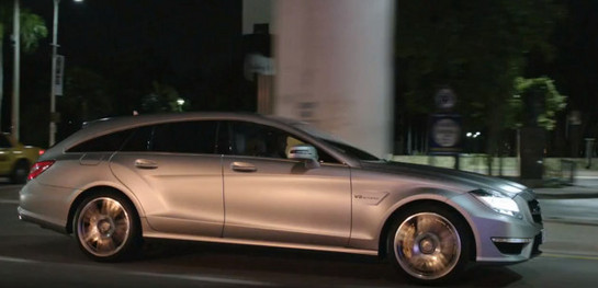 CLS SB ad at New TV Spot For Mercedes CLS63 AMG Shooting Brake