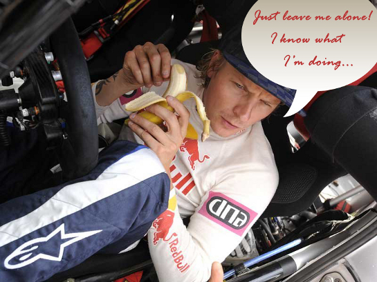 Kimi Raikkonen Fun at Just leave me alone, I know what Im doing!