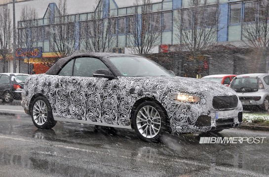 bmw 2 series spy 1 at BMW 2 Series Convertible Scooped 
