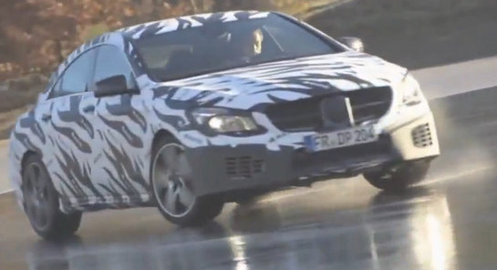 cla45 AMg teaser at 2013 Mercedes CLA 45 AMG Teased In Video
