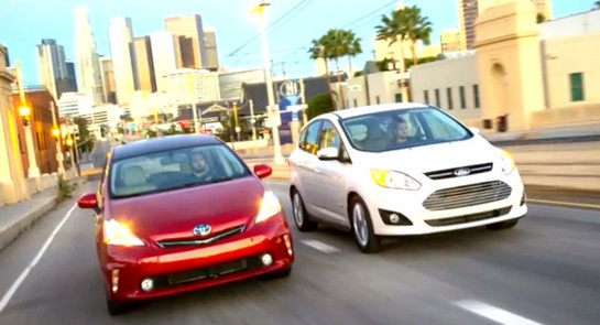 hybrid challenge at Hybrid Battle: Ford C Max vs Toyota Prius V