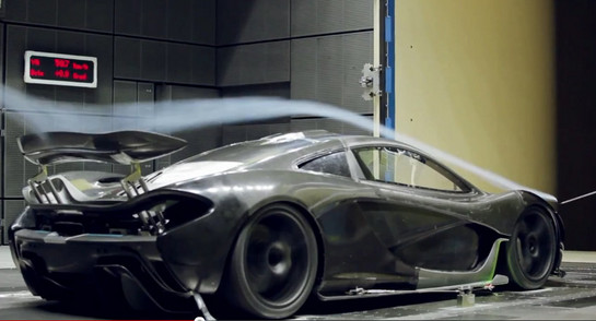 p1 aero ad at The Making Of McLaren P1 Aerodynamics Ad