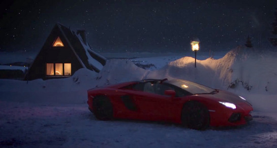 Lamborghini Santa at Lamborghini Puts Santa In An Aventador   Video