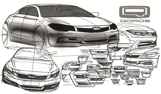 Qoros Auto 4 at Qoros Sedan Design Sketches Revealed
