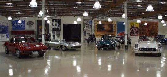 Vintage Corvettes 545x252 at Collection of Vintage Corvettes at Jay Lenos Garage   Video