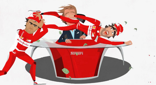ferrari animation at Ferrari Celebrates 10 Million Facebook Fans With Animation