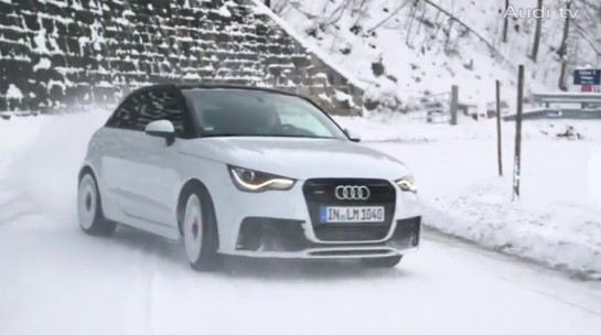 Audi A1 Snow 545x304 at Audi A1 Quattro Sees Some Snow Action