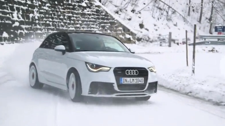 Audi A1 Snow at Audi A1 Quattro Sees Some Snow Action