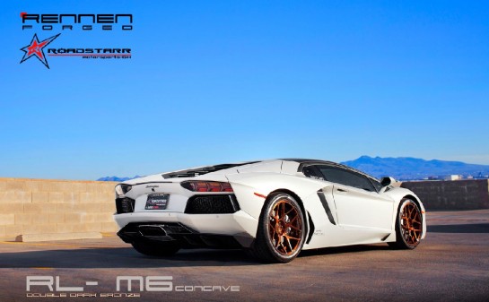 Aventador with Rennen Forged RL 3 545x337 at Lamborghini Aventador with Rennen Forged RL Wheels
