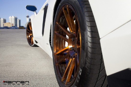 Aventador with Rennen Forged RL 4 545x363 at Lamborghini Aventador with Rennen Forged RL Wheels