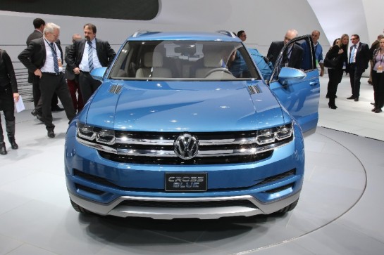 CrossBlue Concept Debut 545x363 at NAIAS 2013: VW CrossBlue Concept Unveiling Video