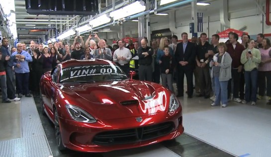 First SRT Viper 545x315 at First Production SRT Viper Delivered   Video