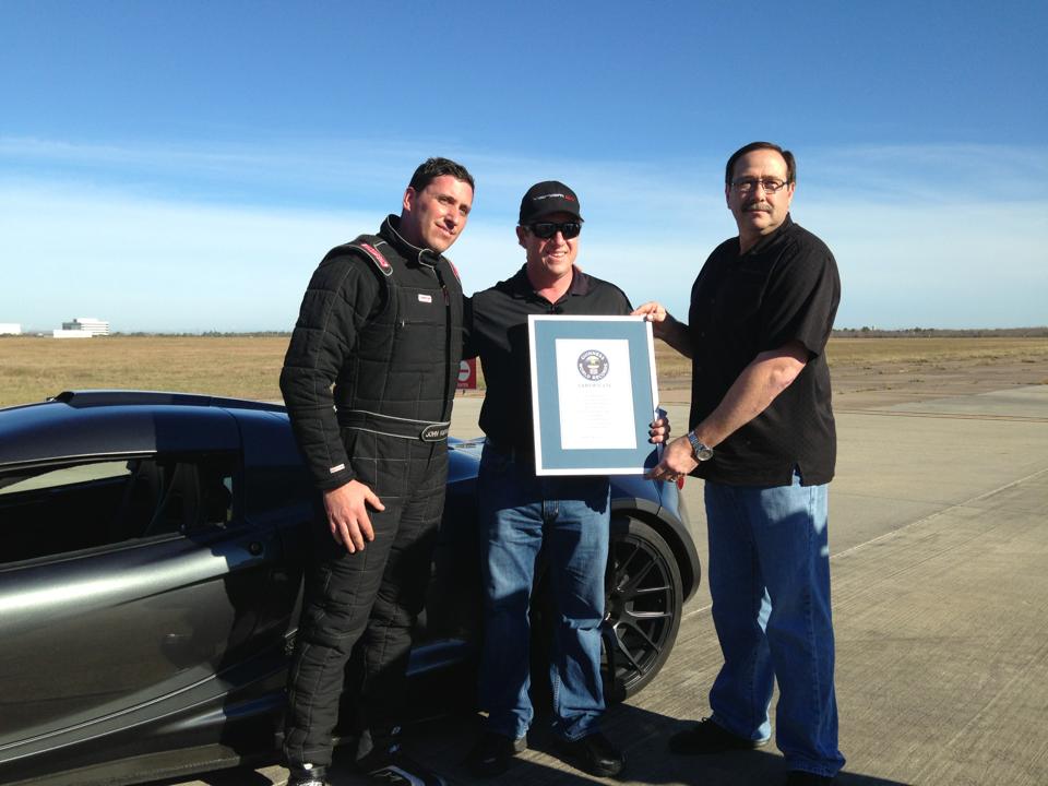 Hennessey Venom GT Record at Hennessey Venom GT Sets New 0 300 World Record