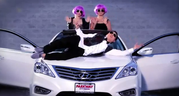 Hyundai Gangham Style at Parkway Hyundai Gangnam Style Commercial    Video