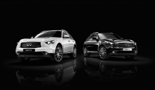 Infiniti FX Black and White Edition 1 545x318 at Infiniti FX Black and White Edition Revealed
