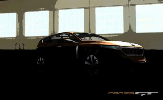 Kia Cross GT Concept 545x336 at Kia Cross GT Concept Teased for Chicago Debut