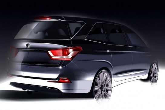 Ssangyong Rodius Facelift 2 545x363 at Redesigned SsangYong Rodius Teased