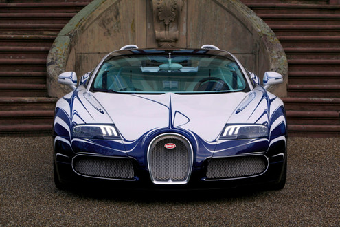 Bugatti Veyron Grand Sport LOR 1 at Jay Leno Checks Out Bugatti Veyron LOr Blanc Video