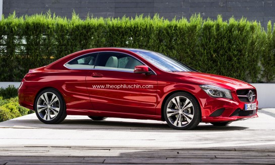 CLA Coupe 1 545x327 at Renderings: Mercedes CLA Coupe