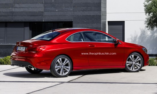 CLA Coupe 2 545x327 at Renderings: Mercedes CLA Coupe