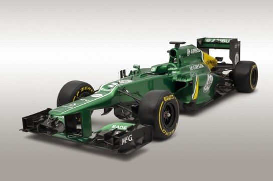  at Caterham F1 CT03 Race Car Revealed