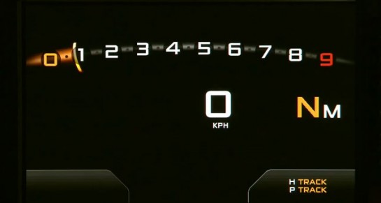 McLaren P1 Dash 545x291 at McLaren P1 Digital Dashboard Teased in Video
