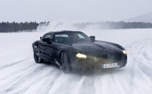 Mercedes Benz SLS AMG Electric at Electric Mercedes SLS eDrive for 2015