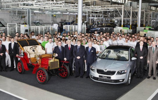 Skoda 15 million 545x345 at Skoda Celebrates its 15th Million Production Vehicle