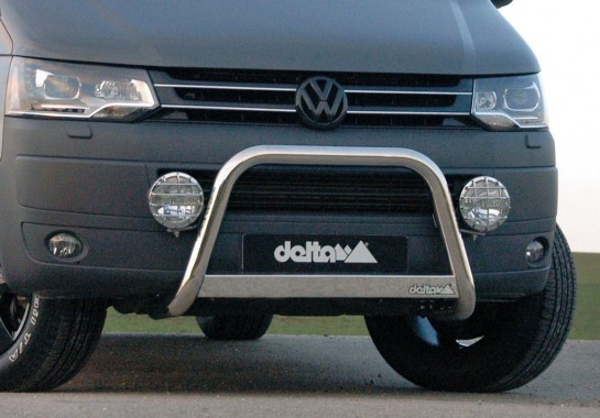 VW T5 Frontbar PIAA520 545x380 at VW Transporter T5 by Delta4x4 