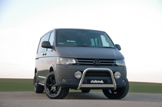 VW T5 Frontbar WPblack 17x8 Goodrich PIAA520 545x362 at VW Transporter T5 by Delta4x4 